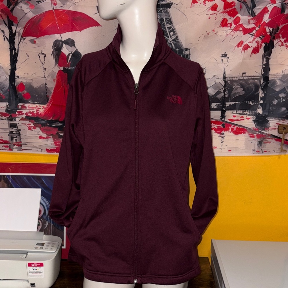 The North Face Dark Red Full-Zip Jacket